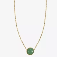 Monet Jewelry Womens Green 18 Inch Pendant Necklace