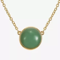 Monet Jewelry Womens Green 18 Inch Pendant Necklace