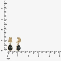 Monet Jewelry Black 34mm Stud Earrings