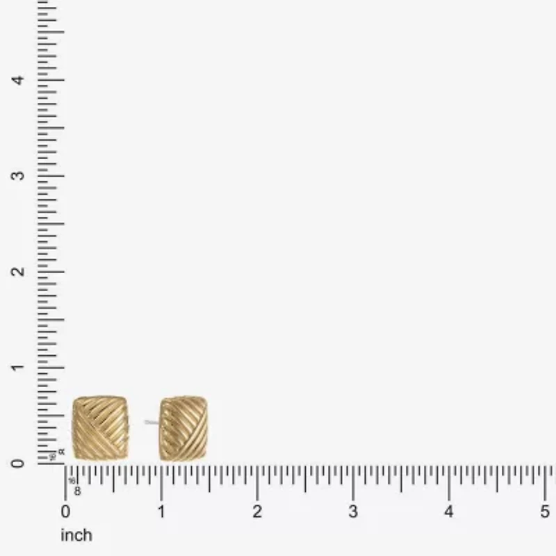 Monet Jewelry 20mm Square Stud Earrings