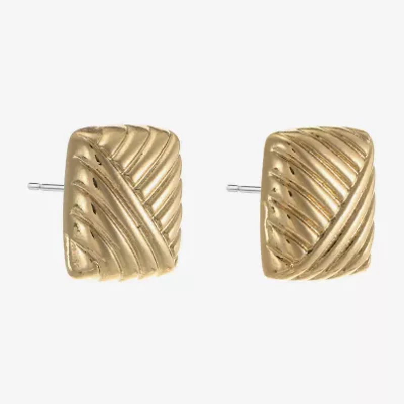Monet Jewelry 20mm Square Stud Earrings
