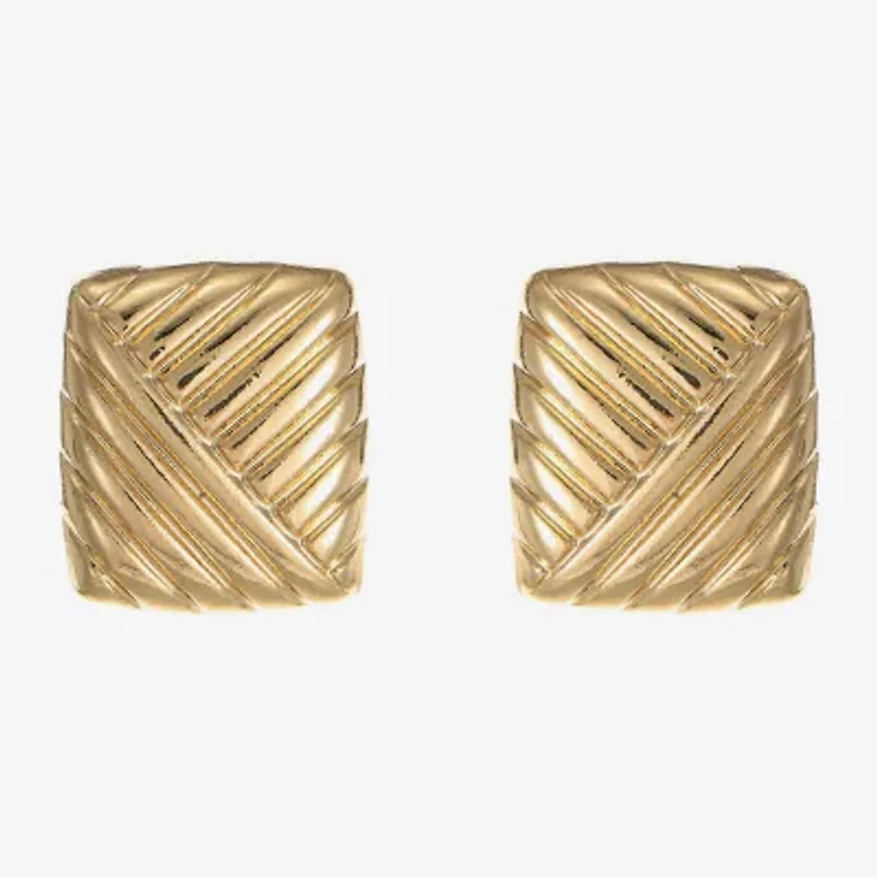 Monet Jewelry 20mm Square Stud Earrings