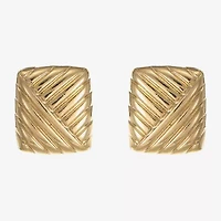 Monet Jewelry 20mm Square Stud Earrings
