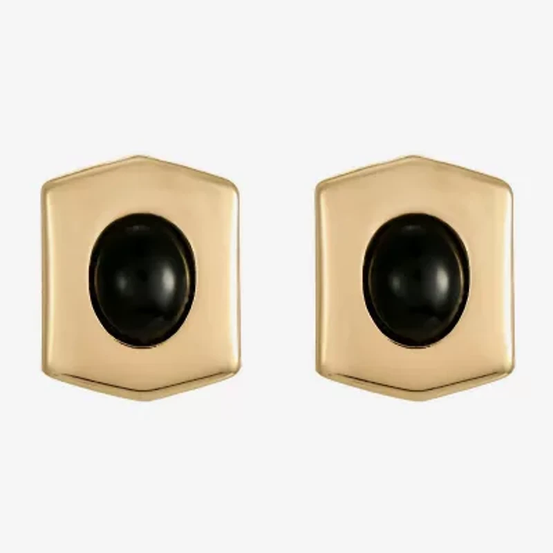 Monet Jewelry Black 19mm Stud Earrings
