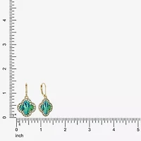 Monet Jewelry Womens Glass Clover Drop Earrings