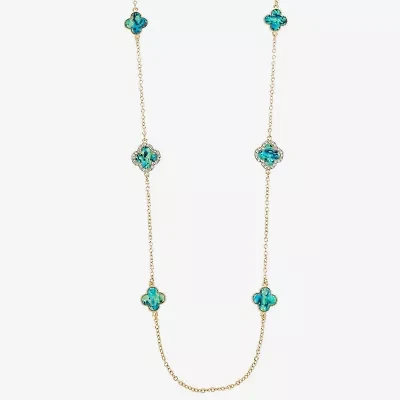 Monet Jewelry Womens Glass 34 Inch Strand Necklace
