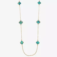 Monet Jewelry Womens Glass 34 Inch Strand Necklace