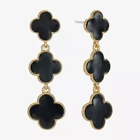 Monet Jewelry Womens Clover Hypoallergenic Drop Earrings