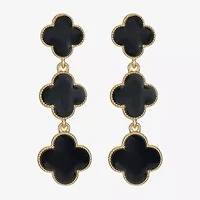 Monet Jewelry Womens Clover Hypoallergenic Drop Earrings