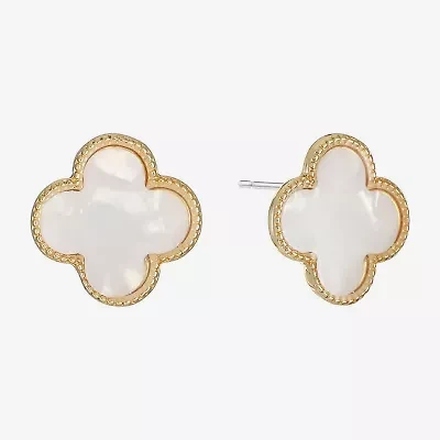 Monet Jewelry 17mm Clover Stud Earrings