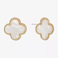 Monet Jewelry 17mm Clover Stud Earrings
