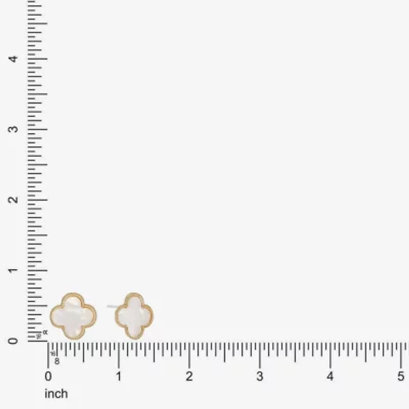 Monet Jewelry 17mm Clover Stud Earrings