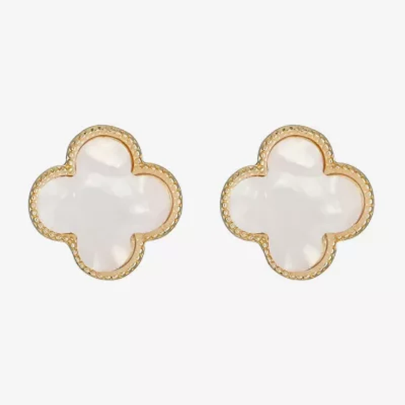 Monet Jewelry 17mm Clover Stud Earrings