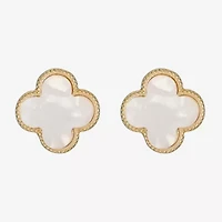 Monet Jewelry 17mm Clover Stud Earrings