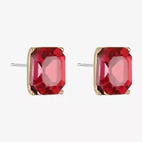 Monet Jewelry Pink Glass 10mm Stud Earrings