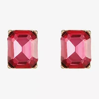 Monet Jewelry Pink Glass 10mm Stud Earrings