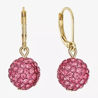 Monet Jewelry Womens Glass Round Drop Earrings