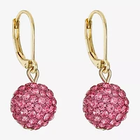 Monet Jewelry Womens Glass Round Drop Earrings