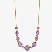 Monet Jewelry Womens Purple 17 Inch Collar Necklace