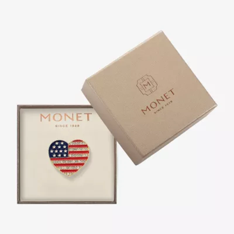 Monet Jewelry Glass Pin