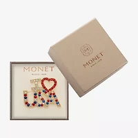 Monet Jewelry Multi Color Glass Pin