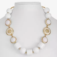 Liz Claiborne 50th Anniversary Womens 17 Inch Collar Necklace