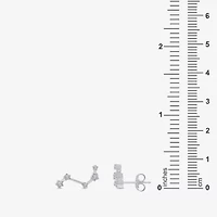 Limited Quantities! 1/5 CT. Natural White Diamond Sterling Silver 15mm Round Stud Earrings