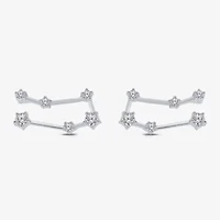 Limited Quantities! 1/5 CT. Natural White Diamond Sterling Silver 10mm Round Stud Earrings