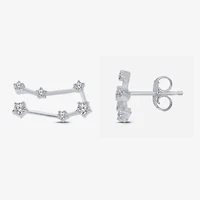 Limited Quantities! 1/5 CT. Natural White Diamond Sterling Silver 10mm Round Stud Earrings