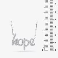 Limited Quantities! Womens 1/5 CT. Natural White Diamond Sterling Silver 18 Inch Pendant Necklace