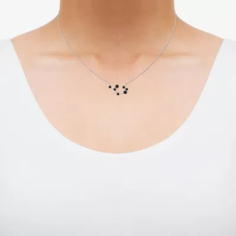 Midnight Black Limited Quantities! Womens 1/5 CT. Natural Black Diamond Sterling Silver 18 Inch Pendant Necklace