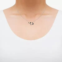 Midnight Black Limited Quantities! Womens 1/5 CT. Natural Black Diamond Sterling Silver 18 Inch Pendant Necklace