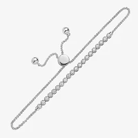 Limited Quantities! Womens 1/2 CT. T.W. Natural White Diamond Sterling Silver Round Bolo Bracelet