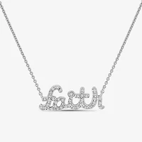 Limited Quantities! Womens 1/8 CT. T.W. Natural White Diamond Sterling Silver 18 Inch Pendant Necklace