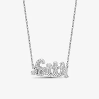 Limited Quantities! Womens 1/8 CT. T.W. Natural White Diamond Sterling Silver 18 Inch Pendant Necklace