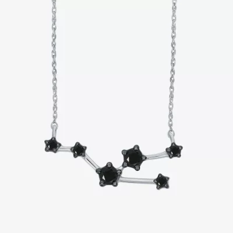 Midnight Black Limited Quantities! Womens 1/5 CT. Natural Black Diamond Sterling Silver 18 Inch Pendant Necklace
