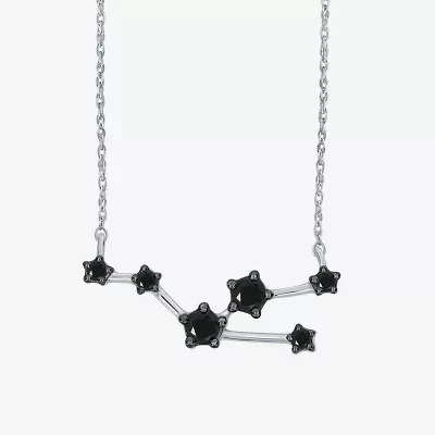 Midnight Black Limited Quantities! Womens 1/5 CT. Natural Black Diamond Sterling Silver 18 Inch Pendant Necklace