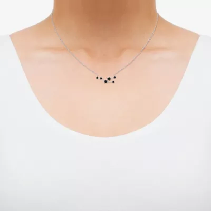 Midnight Black Limited Quantities! Womens 1/5 CT. Natural Black Diamond Sterling Silver 18 Inch Pendant Necklace