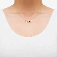 Midnight Black Limited Quantities! Womens 1/5 CT. Natural Black Diamond Sterling Silver 18 Inch Pendant Necklace