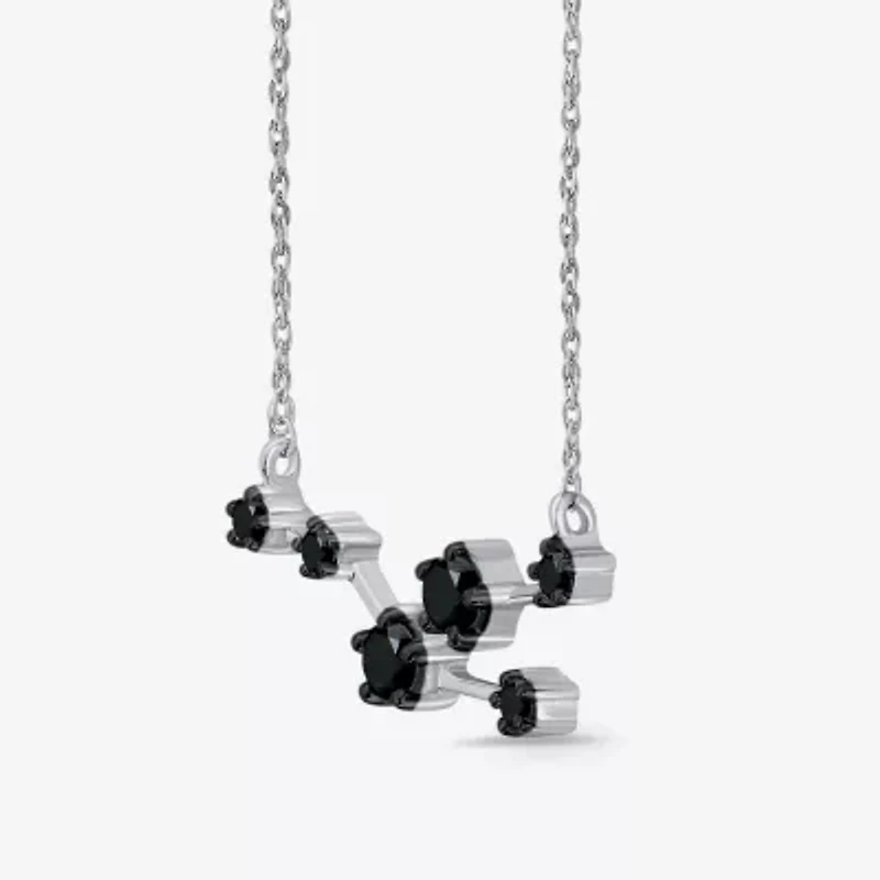 Midnight Black Limited Quantities! Womens 1/5 CT. Natural Black Diamond Sterling Silver 18 Inch Pendant Necklace