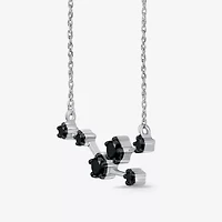 Midnight Black Limited Quantities! Womens 1/5 CT. Natural Black Diamond Sterling Silver 18 Inch Pendant Necklace