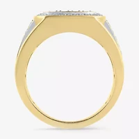 Limited Quantities! Mens 1/2 CT. T.W. Natural White Diamond Round Fashion Ring