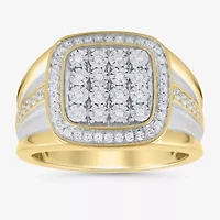 Limited Quantities! Mens 1/2 CT. T.W. Natural White Diamond Round Fashion Ring