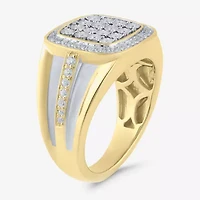 Limited Quantities! Mens 1/2 CT. T.W. Natural White Diamond Round Fashion Ring