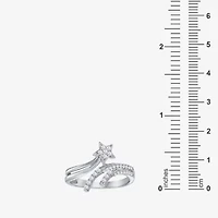 Limited Quantities! Womens 14MM 1/5 CT. Natural White Diamond Sterling Silver Round Band