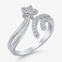 Limited Quantities! Womens 14MM 1/5 CT. Natural White Diamond Sterling Silver Round Band