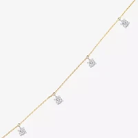 Floating Diamonds (F / Vs2) Womens 14K Gold 18 Inch Cable Chain Necklace