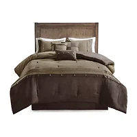 Madison Park Westbrook 7-Pc. Faux Suede Comforter Set