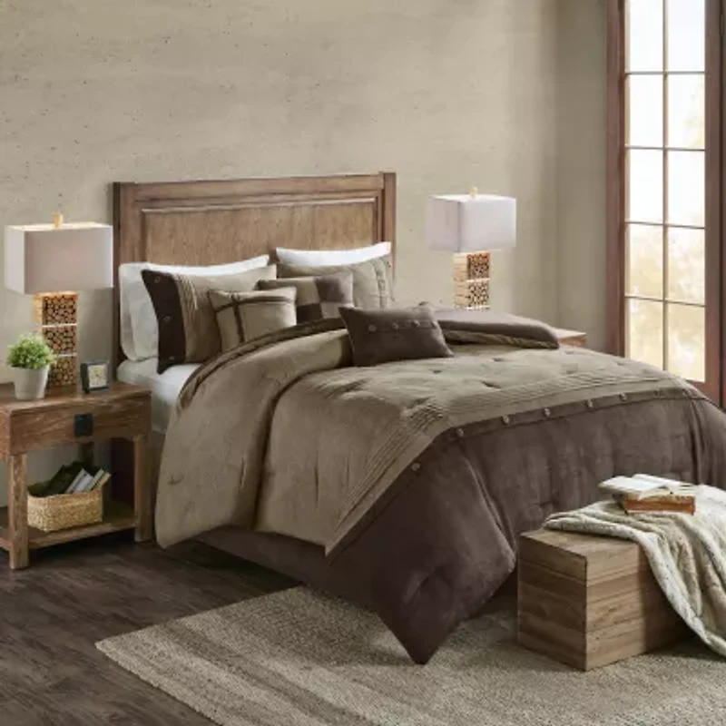Madison Park Westbrook 7-Pc. Faux Suede Comforter Set