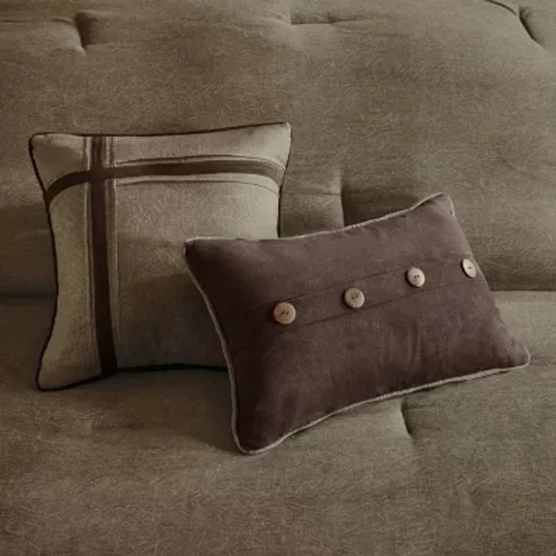 Madison Park Westbrook 7-Pc. Faux Suede Comforter Set